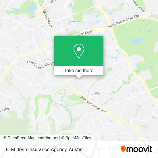 E. M. Irvin Insurance Agency map