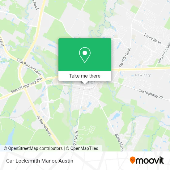 Car Locksmith Manor map