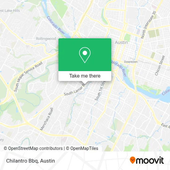 Chilantro Bbq map