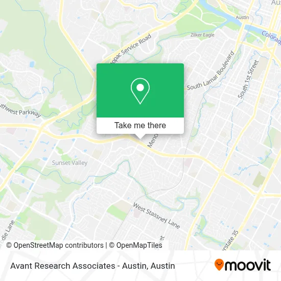Avant Research Associates - Austin map