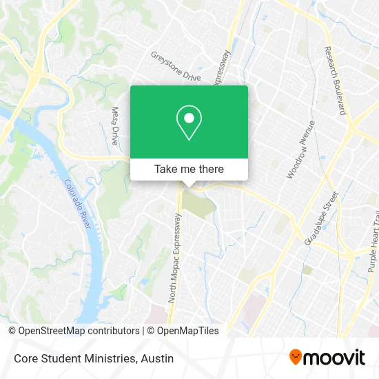 Core Student Ministries map