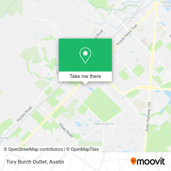 Tory Burch Outlet map