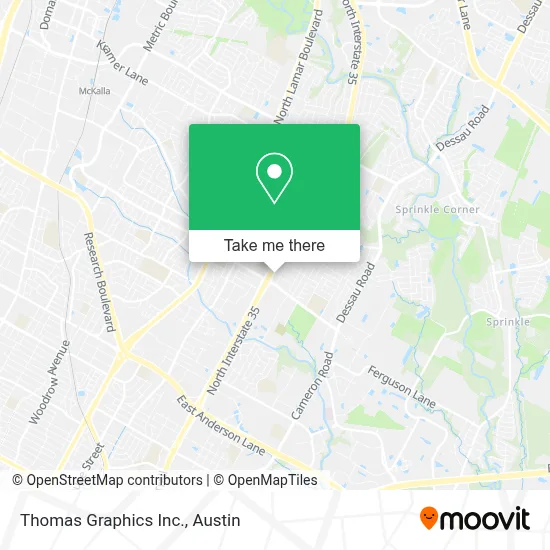 Thomas Graphics Inc. map
