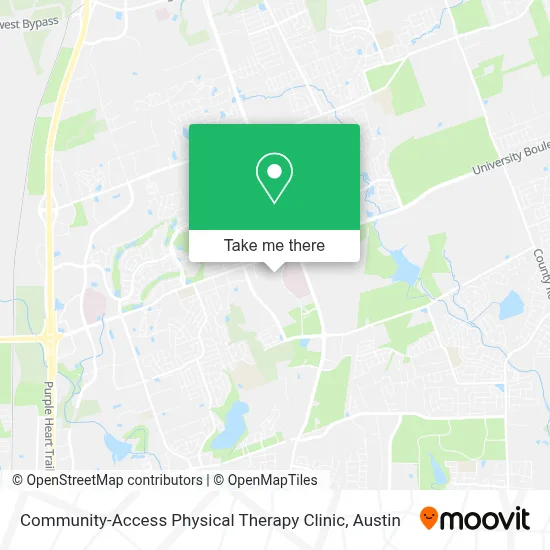 Community-Access Physical Therapy Clinic map