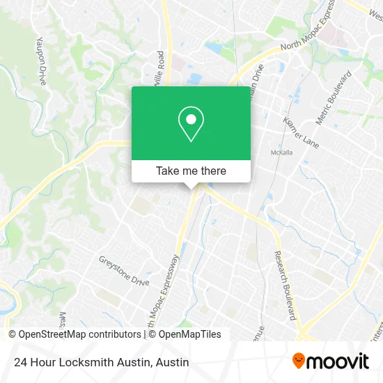 24 Hour Locksmith Austin map