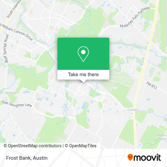 Frost Bank map