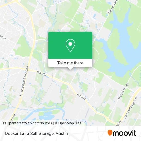 Decker Lane Self Storage map