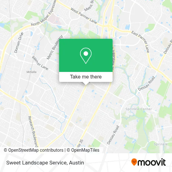 Sweet Landscape Service map