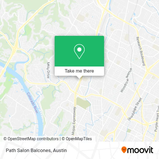 Path Salon Balcones map