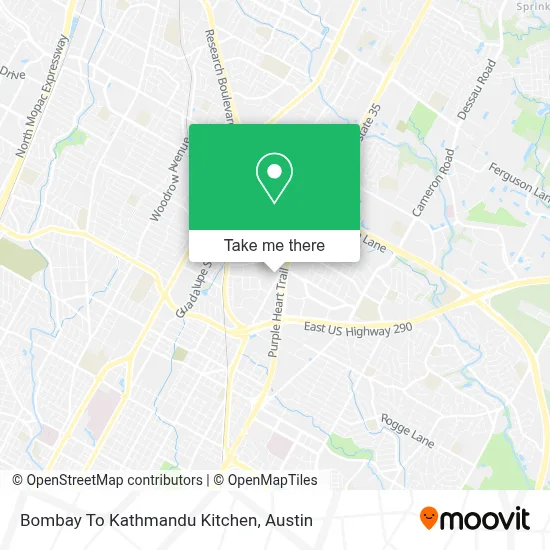 Bombay To Kathmandu Kitchen map