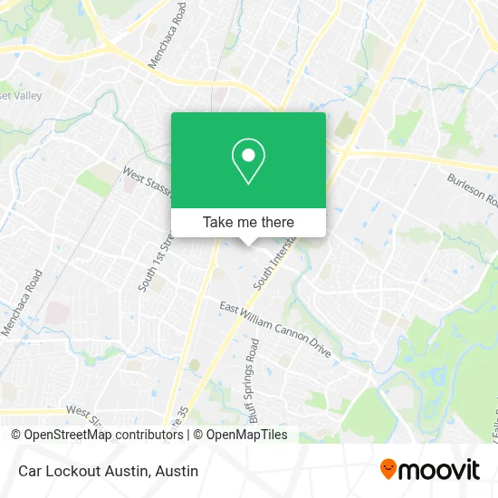 Car Lockout Austin map