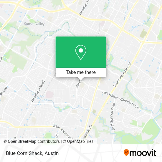 Blue Corn Shack map