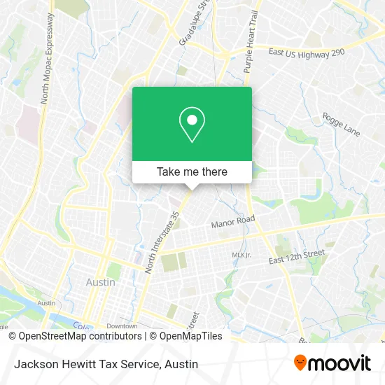 Jackson Hewitt Tax Service map