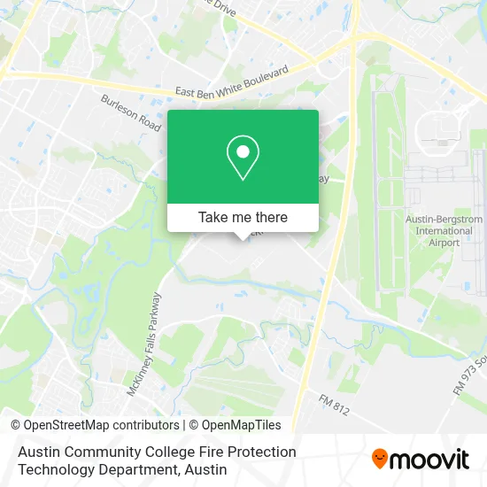 Austin Community College Fire Protection Technology Department map
