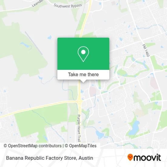 Banana Republic Factory Store map