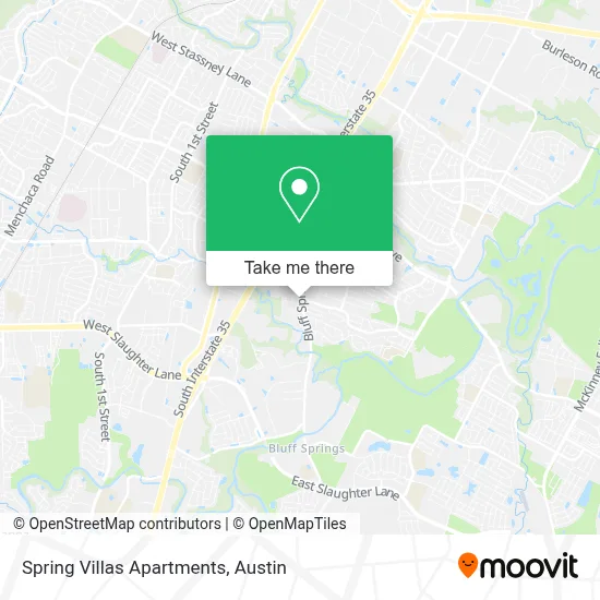 Spring Villas Apartments map