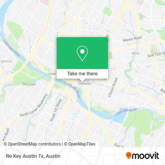Re Key Austin Tx map