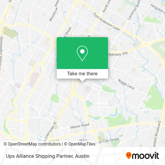 Ups Alliance Shipping Partner map