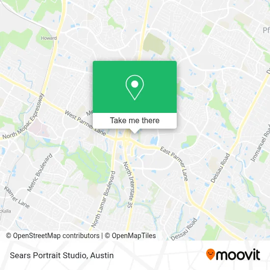 Sears Portrait Studio map