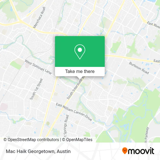 Mac Haik Georgetown map