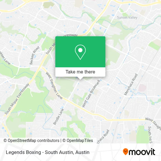 Legends Boxing - South Austin map