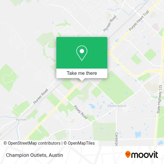 Champion Outlets map