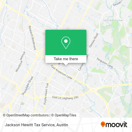 Jackson Hewitt Tax Service map