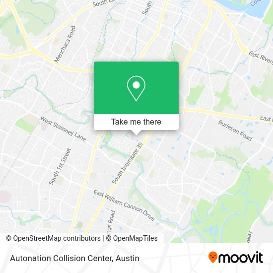 Autonation Collision Center map