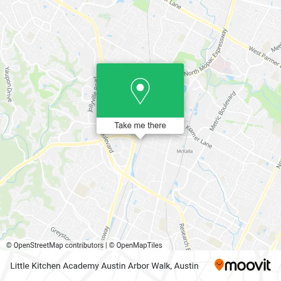 Little Kitchen Academy Austin Arbor Walk map
