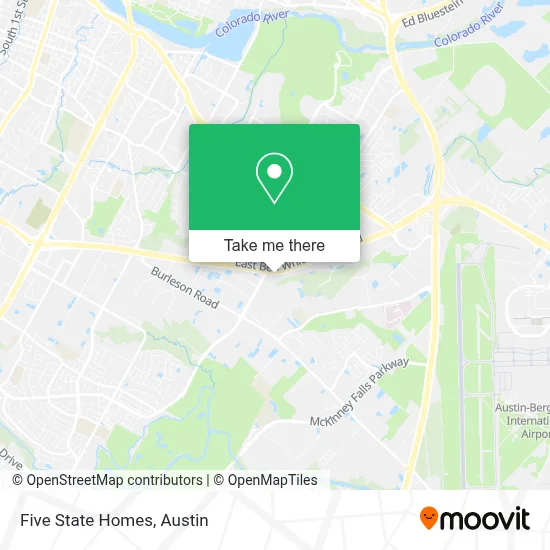 Five State Homes map