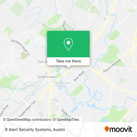 B Alert Security Systems map