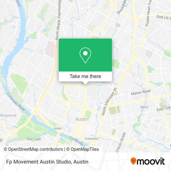 Fp Movement Austin Studio map