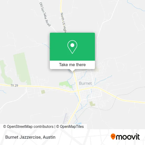 Burnet Jazzercise map