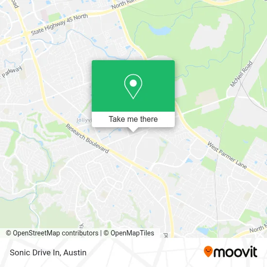 Sonic Drive In map