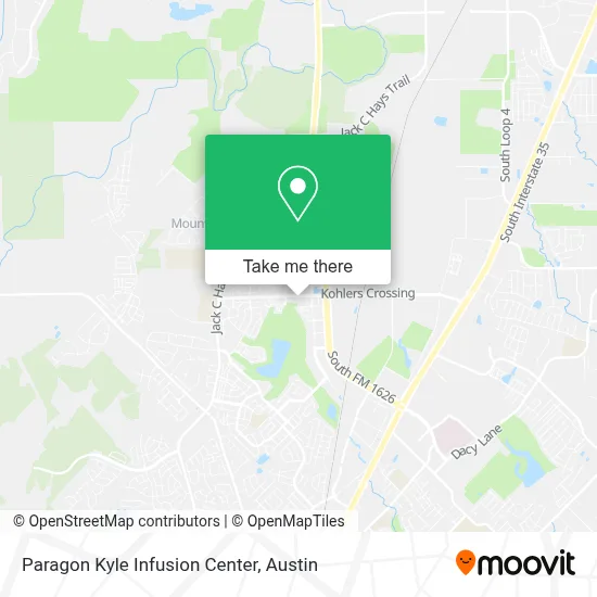 Paragon Kyle Infusion Center map