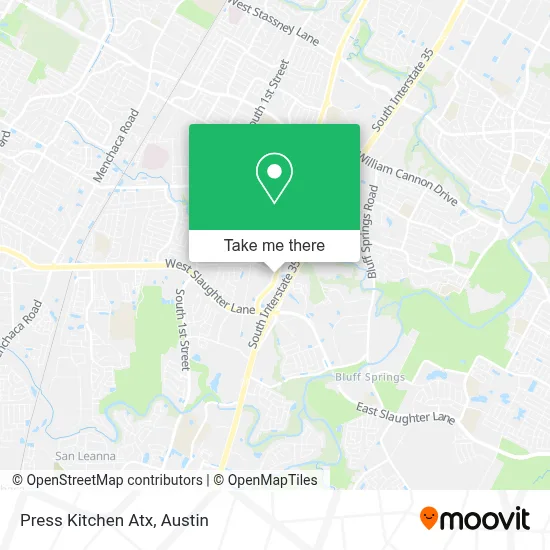 Press Kitchen Atx map