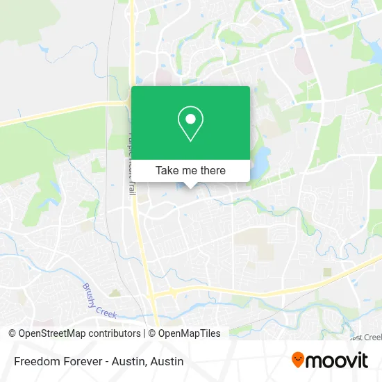 Freedom Forever - Austin map
