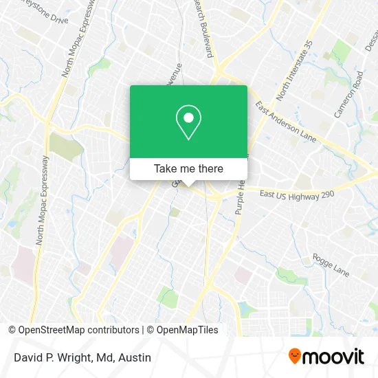 David P. Wright, Md map