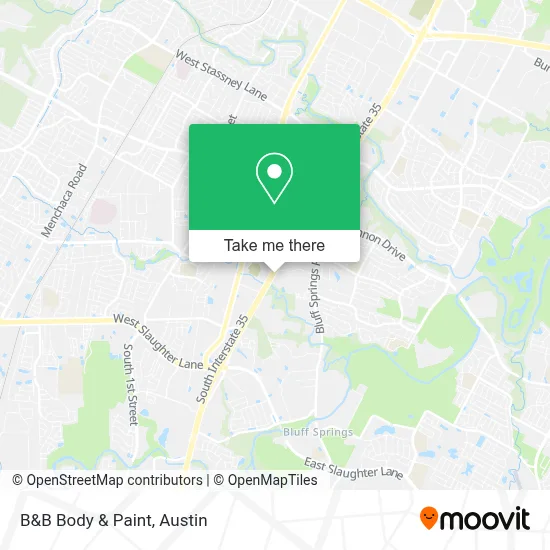 B&B Body & Paint map