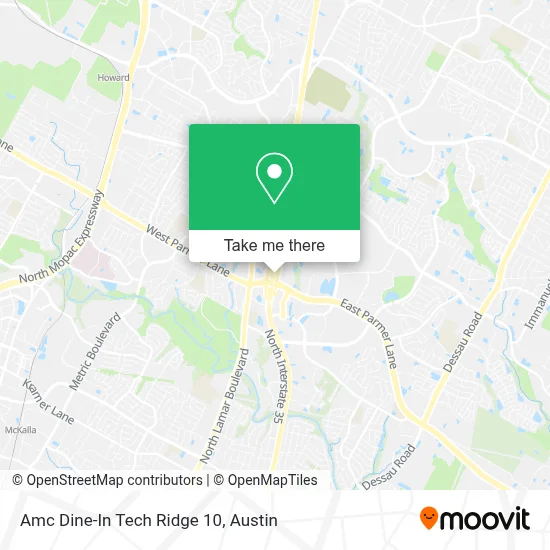 Amc Dine-In Tech Ridge 10 map
