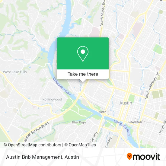 Austin Bnb Management map