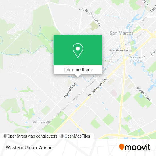 Western Union map