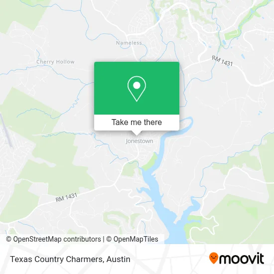 Texas Country Charmers map