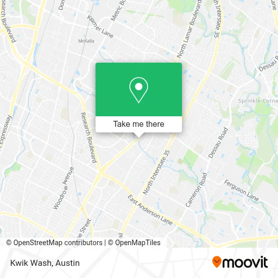 Kwik Wash map