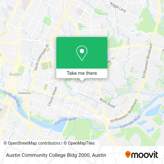 Austin Community College Bldg 2000 map