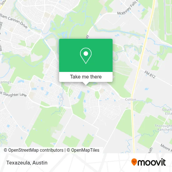Texazeula map