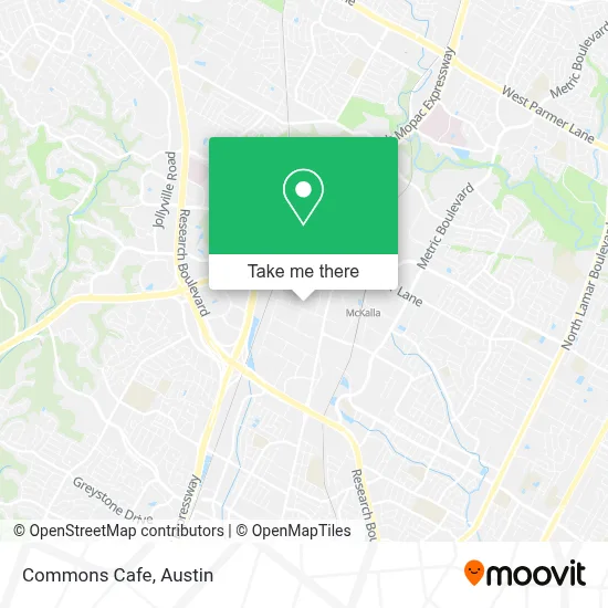 Commons Cafe map