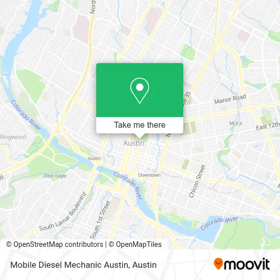 Mobile Diesel Mechanic Austin map