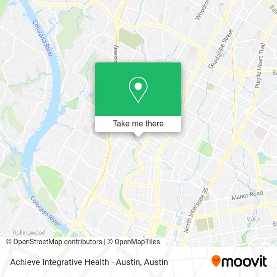 Achieve Integrative Health - Austin map