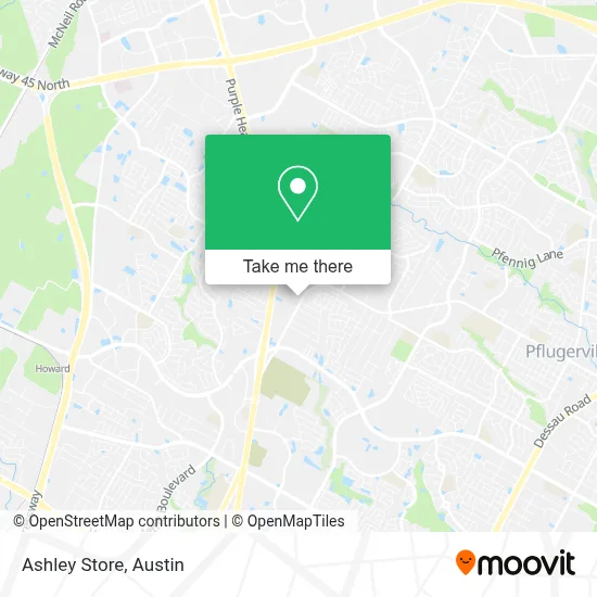 Ashley Store map